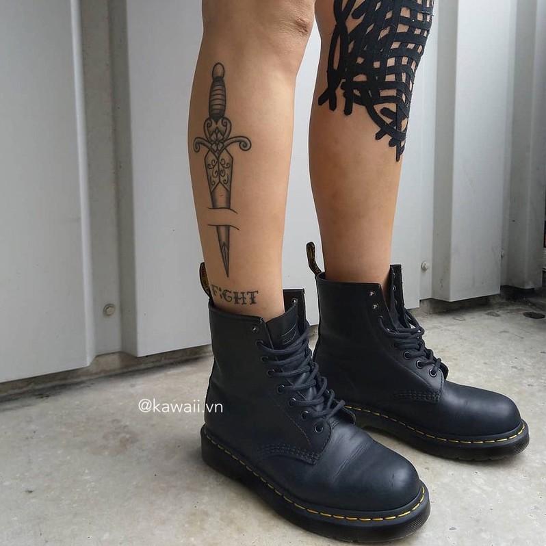 Giày ORIGIN BOOTS cổ cao chất da lì cao cấp đế 3,5cm