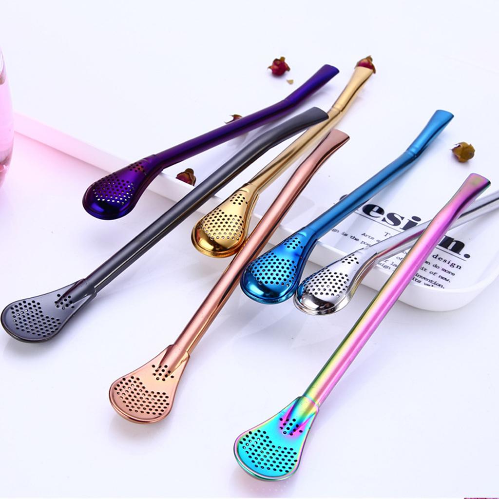 304 Stainless Steel Sucker Stirrer Coffee Drinking Spoon Teaspoon