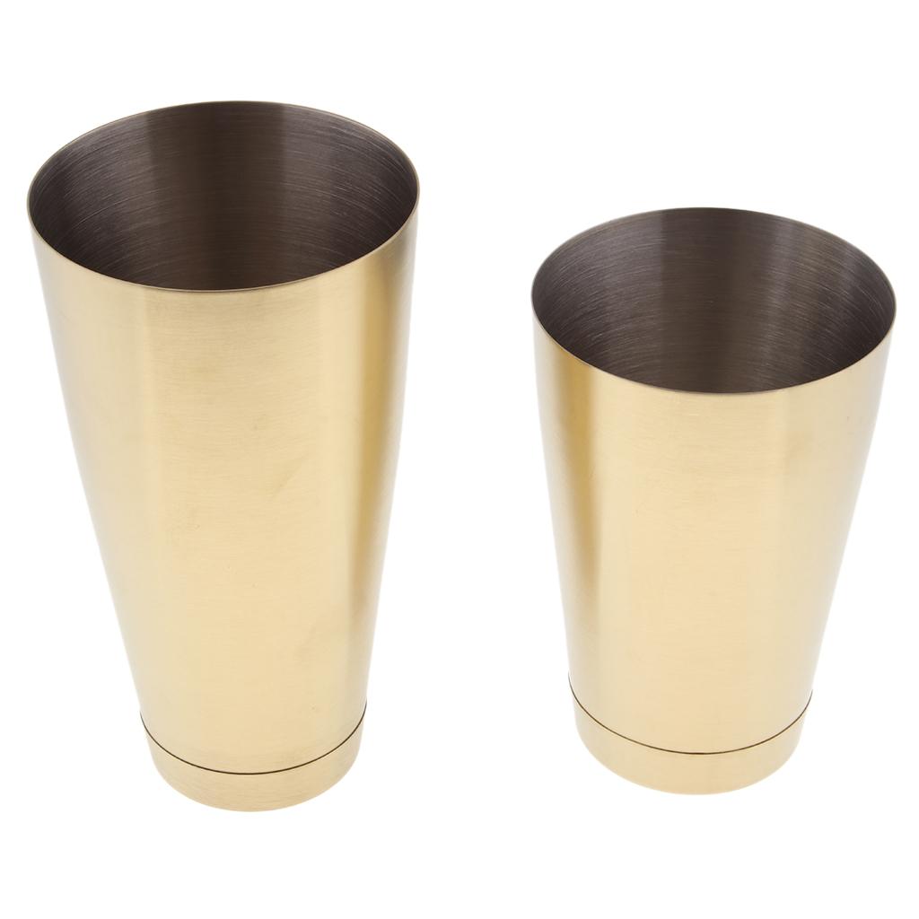 Cocktail Shaker Set Stainless Steel Bartender Boston Shaker Pourers Black