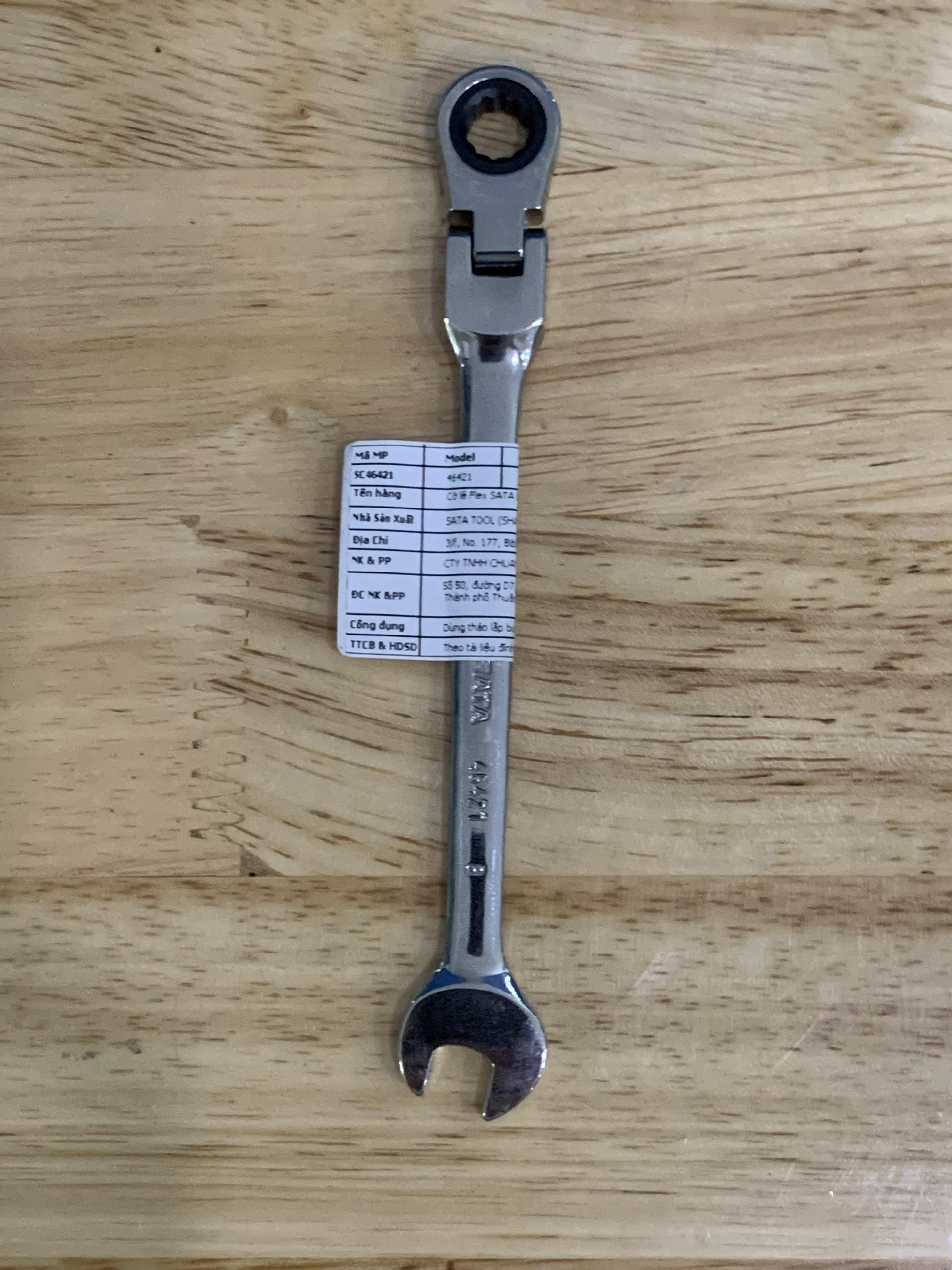 Cờ lê vòng miệng 8mm linh hoạt bánh cóc tự động 46421