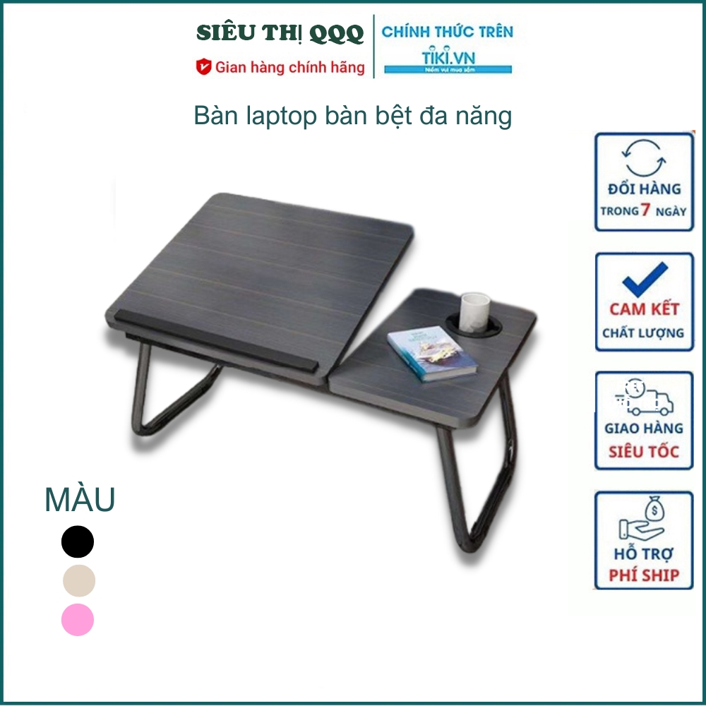 Bàn laptop, bàn học bệt tùy chỉnh góc độ đa năng BK2005 ( Mầu Ngẫu Nhiên )