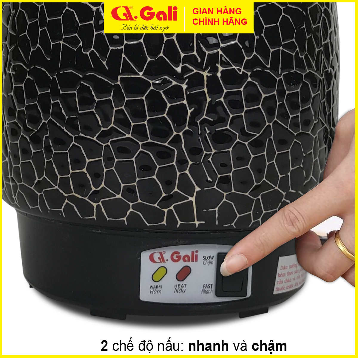 Bình nấu thuốc đa năng Gali GL-1802 dung tích 3.3 lít, sắc thuốc nam bắc, tiềm thực phẩm, canh dưỡng sinh, hàng chính hãng 100%, bảo hành 36 tháng Gali