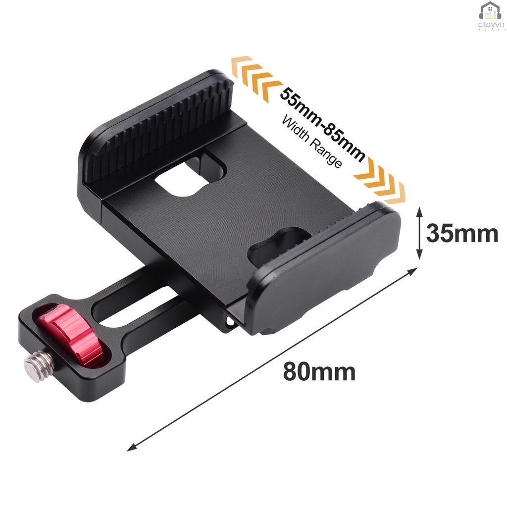 Kẹp giữ điện thoại kèm núm vặn 1/4 inch xoay 360 độ thay thế cho Hohem iSteady Pro 2/3