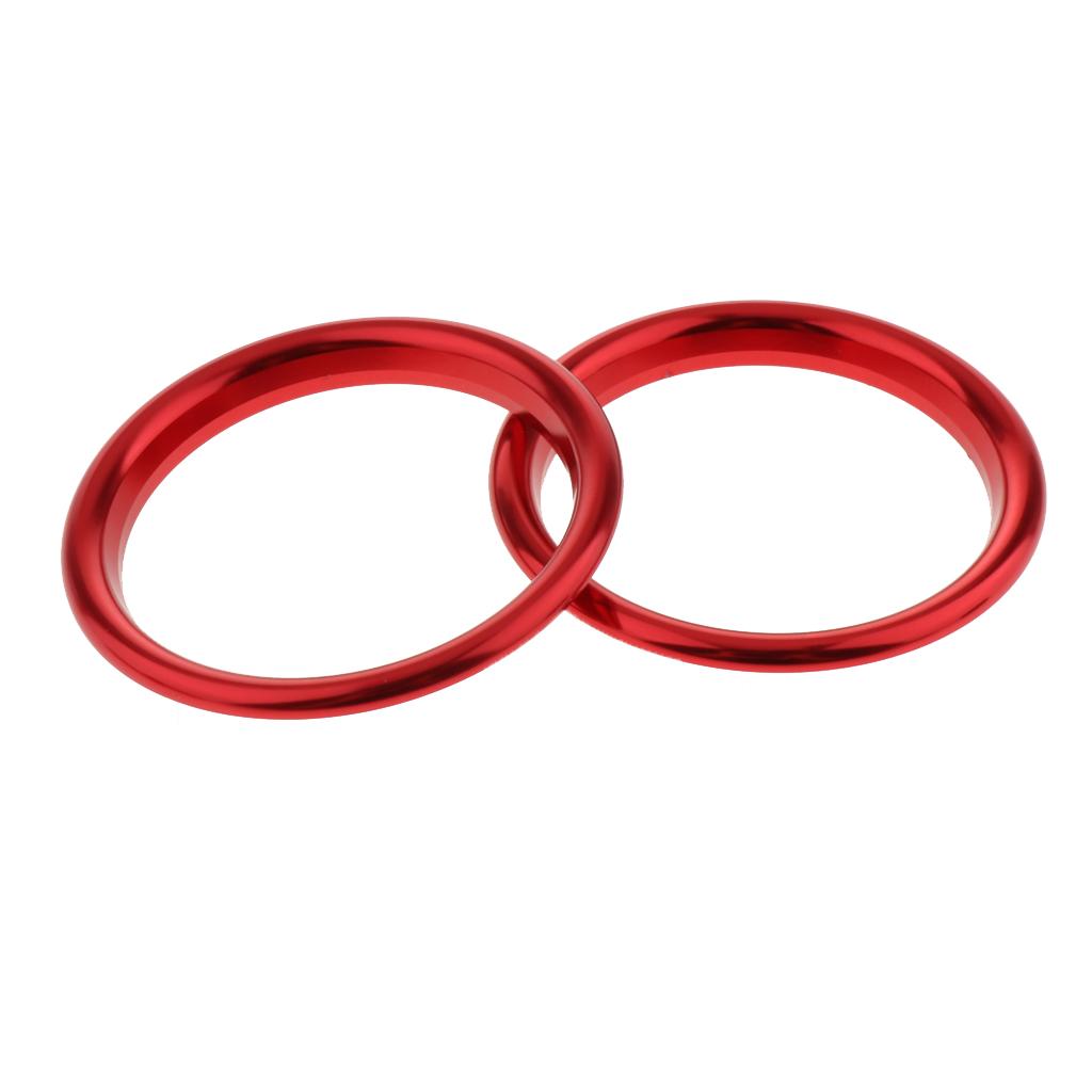 4PCS AC Air Vent Outlet Cover Sticker Ring For Audi A3 S3 2013-2016