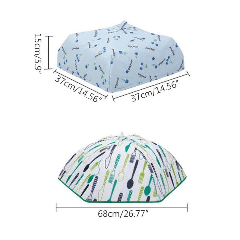 Insulation Dish Cover Kitchen Tool Meal Cover Foldable Dust-Proof Insulation Household Aluminum Foil Dining Table Cover