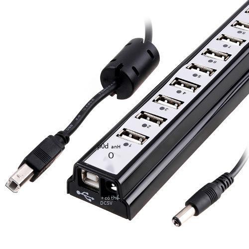 Đảm bảo chất lượng Hub 10 cổng USB hàng cắm Hub USB 2.0 số lượng lớn thuận lợi cổng mở rộng USB 10 cổng