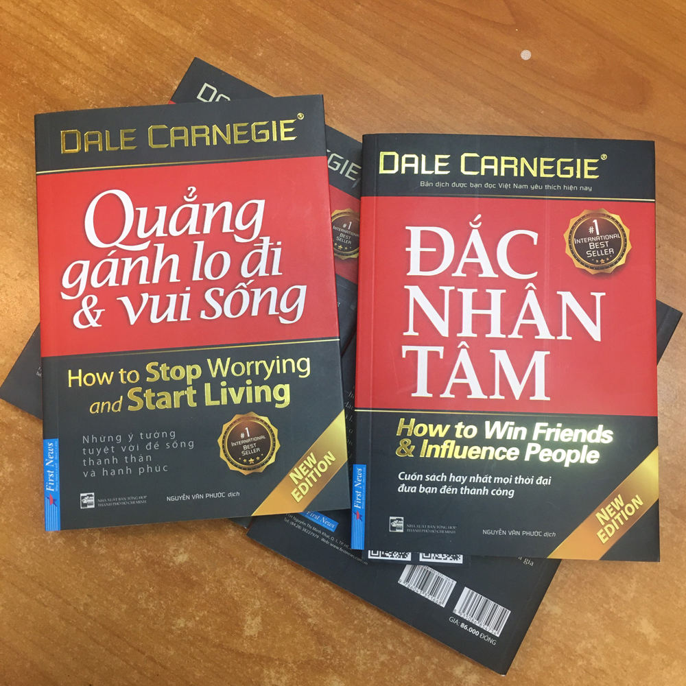 Sách -  Combo 2 Cuốn Sách: Đắc Nhân Tâm (Khổ Lớn) + Quẳng Gánh Lo Đi Và Vui Sống (Khổ Lớn) - (Tái Bản)