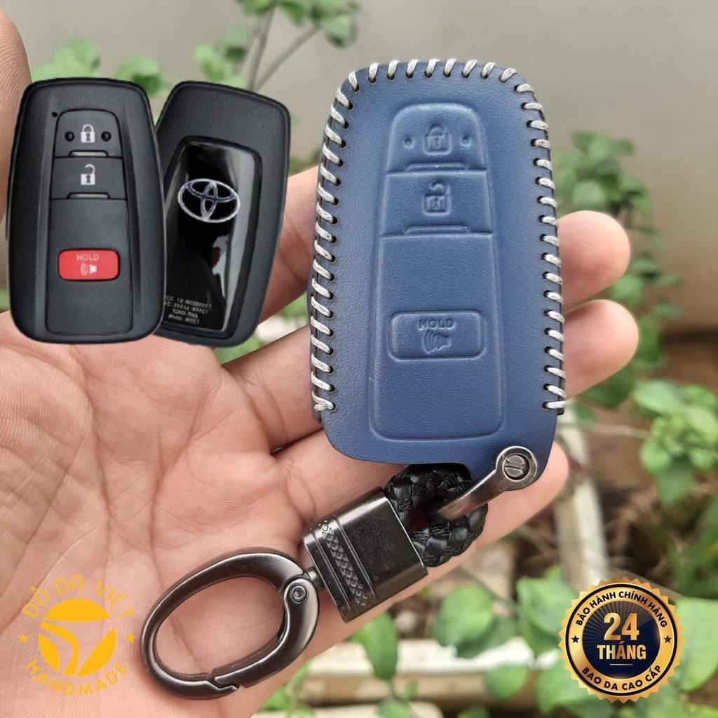 Bao Da Chìa Khoá Toyota Cross, Da Thật, Bảo hành 2 năm, có khắc tên và sđt chủ xe