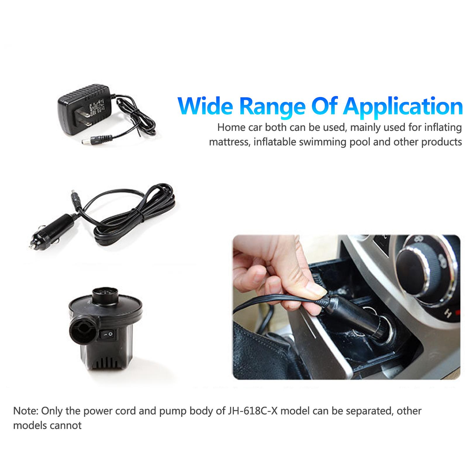 220V/36V/12V Dual-Purpose Air Pump For Home And Automobile Inflatable Bed Rubber Boat Swimming Ring Electric Inflating