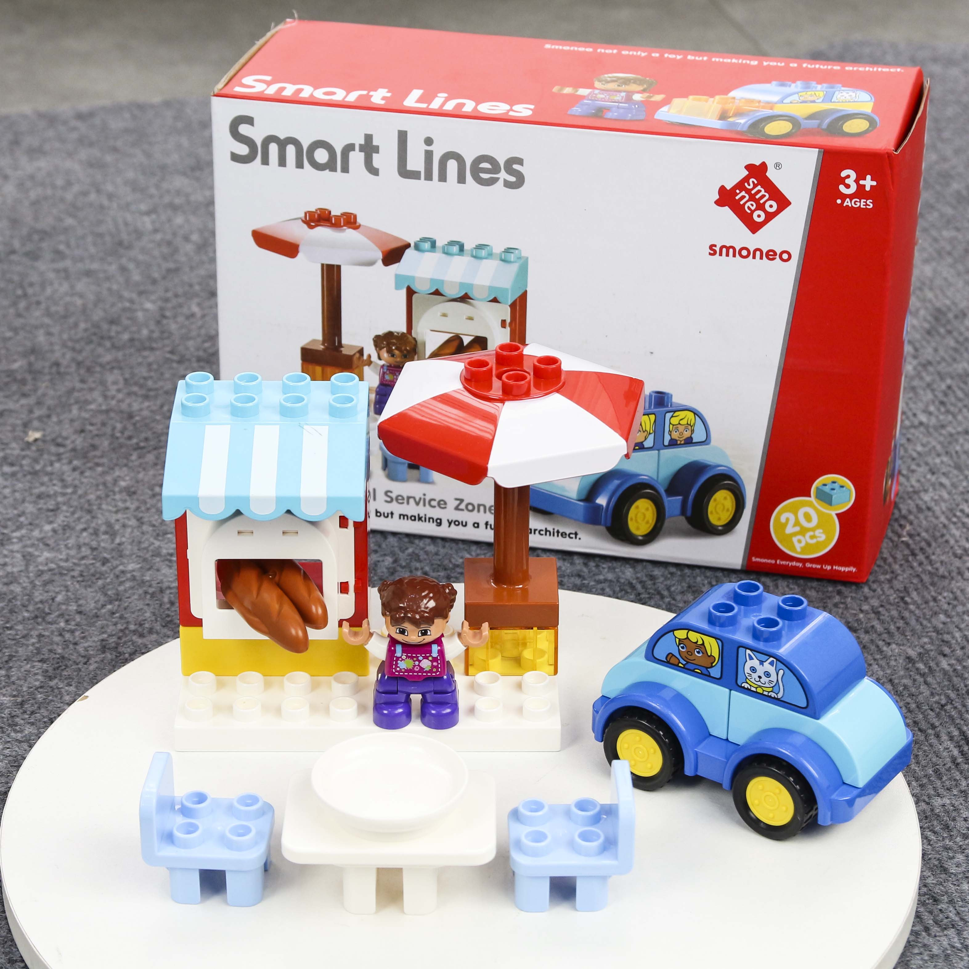 Bộ đồ chơi lắp ghép xếp hình Smoneo Duplo - 20 mảnh ghép Toyshouse - 77002
