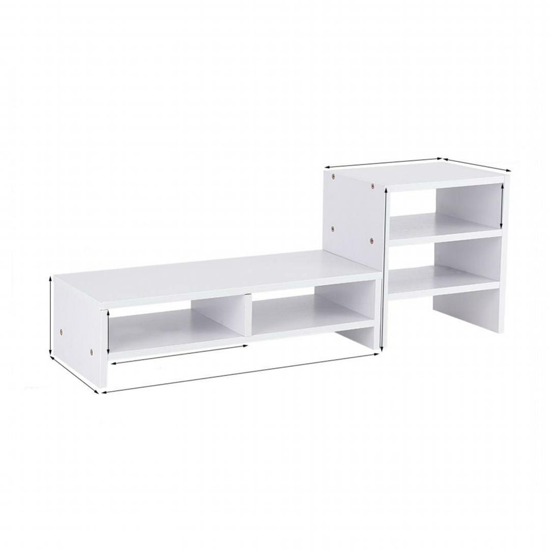 Kệ để bàn gỗ hiện đại SMLIFE Andrea  | Gỗ MDF dày 17mm chống ẩm | D80xR23xC30cm