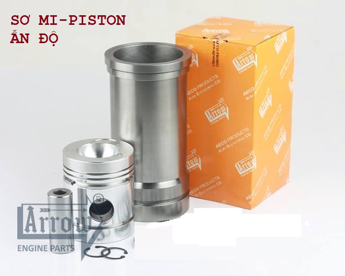 Cụm Piston - Xy lanh máy Yanmar Kubota Misubishi TS50 TS70 TS155 TS180 ER40 ER50 RK95 RT140 EV2400 EV2600 ER2200 ER2500