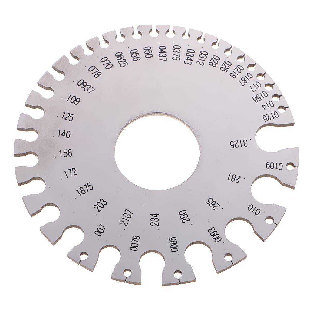 Round Wire Gauge Diameter Gage Metal Inch Inspection Measuring Instrument