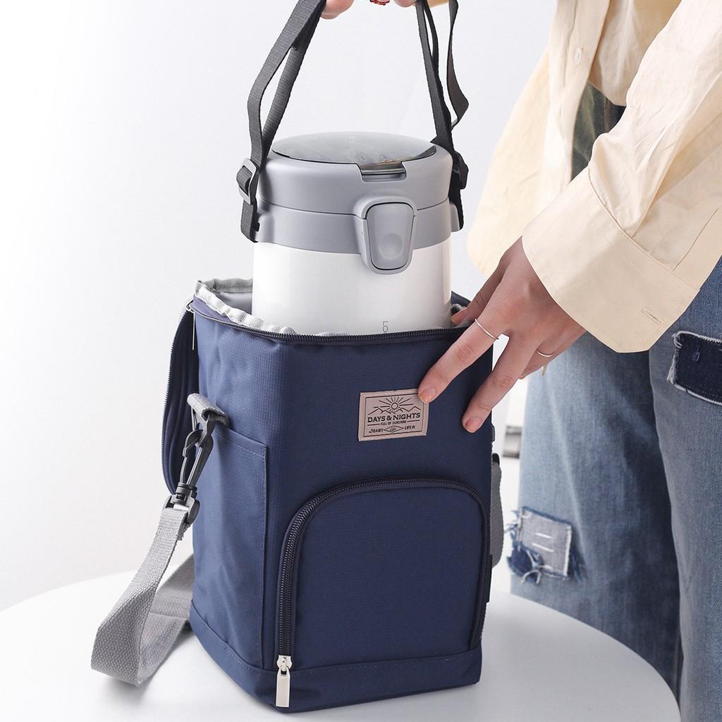 Bộ hộp cơm giữ nhiệt Lock&Lock Easy Carry 2L LHC8039 có túi - Hapos