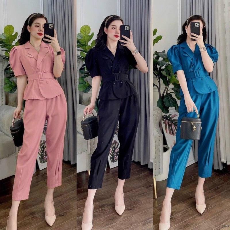 SET ÁO VEST KÈM QUẦN BAGGY