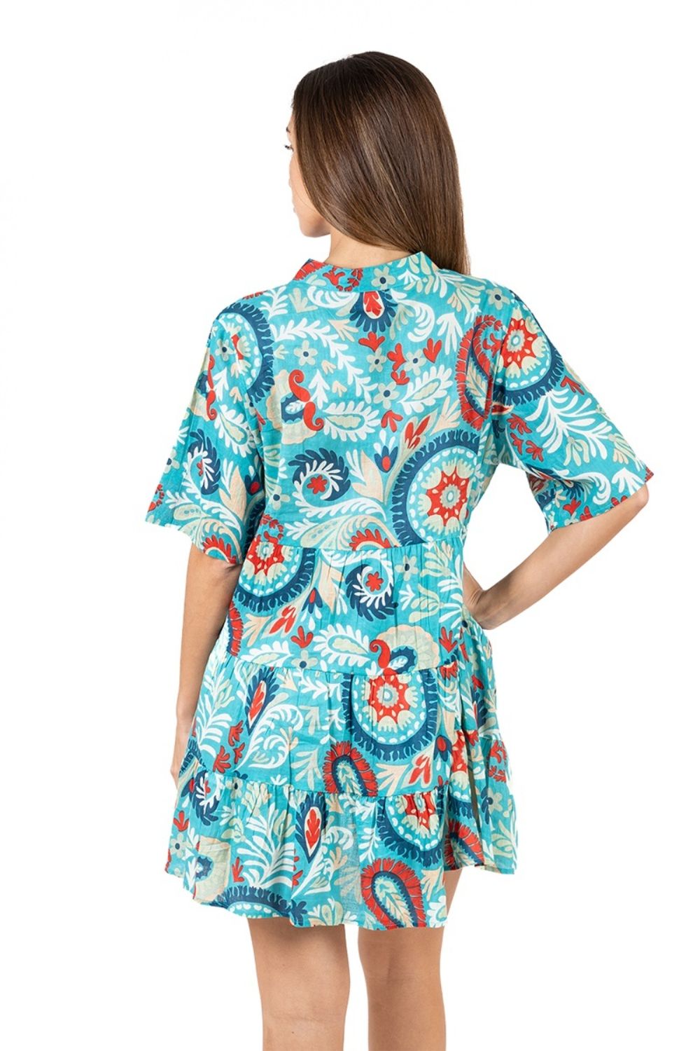 Đầm Cotton Phối Ren Isla Bonita