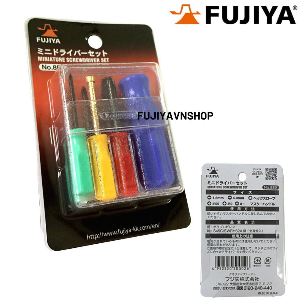 Bộ tuốc nơ vít chính xác Fujiya No.889 6 chi tiết