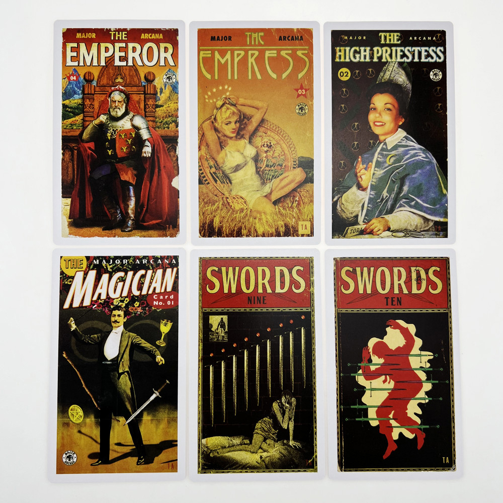 Bộ Bài The Pulp Tarot 78 Lá Bài 7x12 Cm Tặng Đá Thanh Tẩy