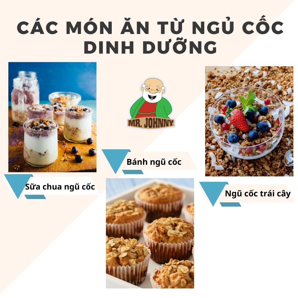 Granola Ngũ Cốc Dinh Dưỡng Hộp 450g, Thực Phẩm Ăn Kiệng Cho Người Giảm Cân, Cho Mẹ Bầu