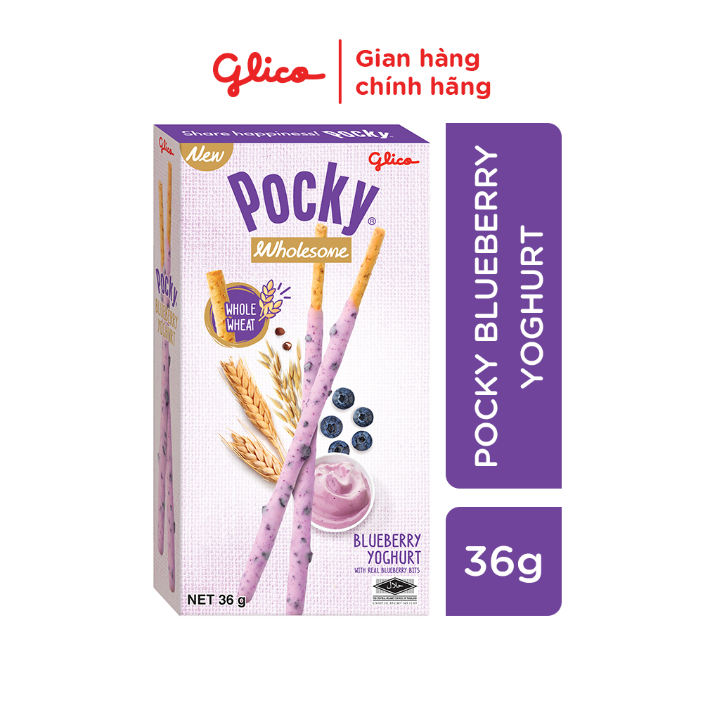 Combo 10 Bánh Que Pocky Ngon Khỏe Đẹp Vị Sữa Chua Việt Quất