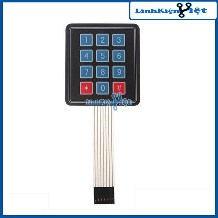 Bàn Phím Ma Trận Mềm 3x4 Keypad