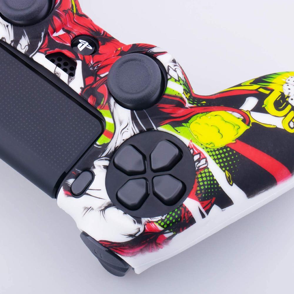 Cần điều khiển bằng silicon cao su mềm bảo vệ Tay cầm chơi game Vỏ bọc bằng da Thumb Stick Grip Cap cho Phụ kiện bộ điều khiển PS4 / Pro/Slim Màu sắc: Khác