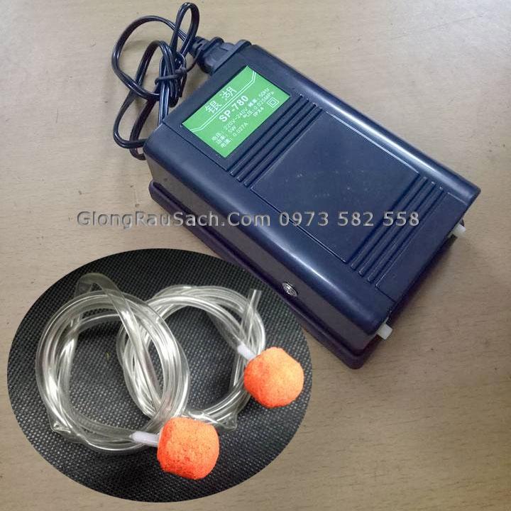Máy Sủi Khí Oxy Bể Cá Cảnh Mini 2 vòi SP 780