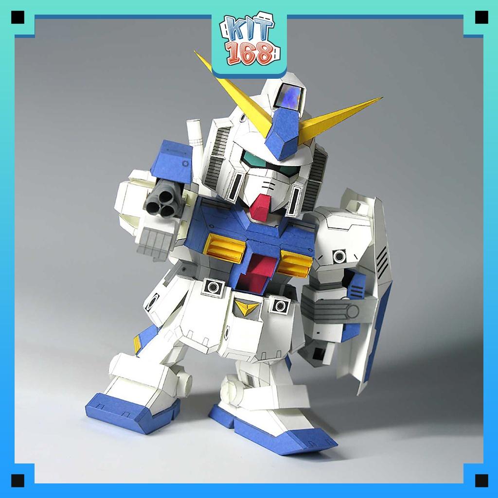 Mô hình giấy Anime Game Robot Gundam SD RX-78-NT2 Alex