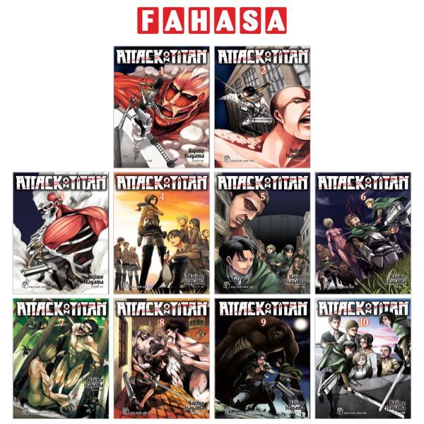Combo Manga - Attack On Titan: Tập 1 - 10 (Bộ 10 Tập)