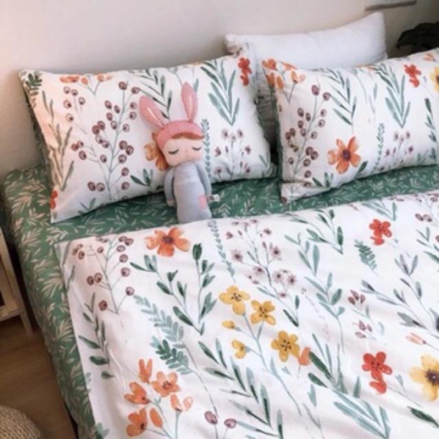 Set Cotton Living 100% Cotton Hàng Nhập Khẩu Cao Cấp Hoa Nhí