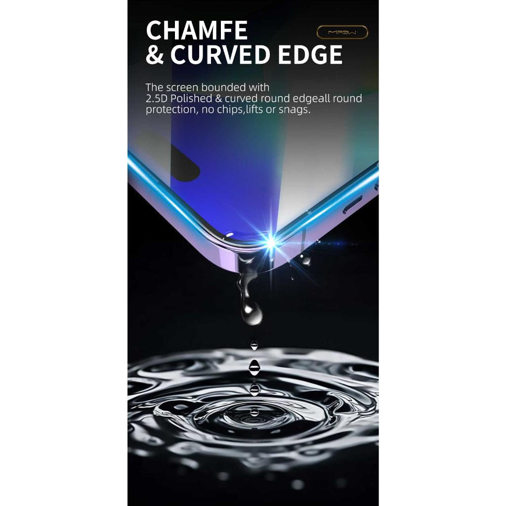 Kính cường lực chống nhìn trộm MIPOW KINGBULL 2.5D HD Anti-Spy 28° Premium cho iPhone 15 Series - Hàng chính hãng