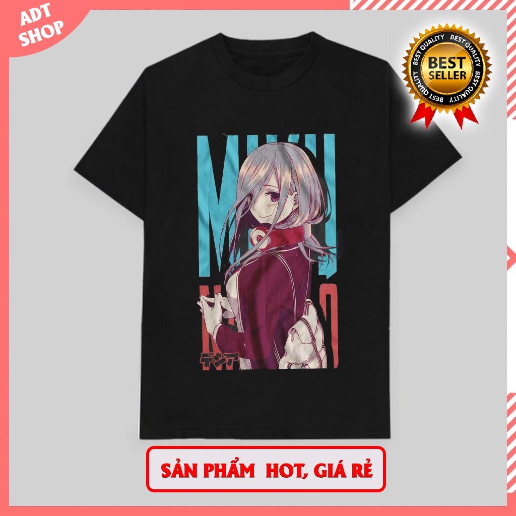 Áo Thun Ngắn Tay In Hình Hatsune Miku Nakano 5Toubun No Hanayome Anime Thời Trang Unisex giá siêu rẻ