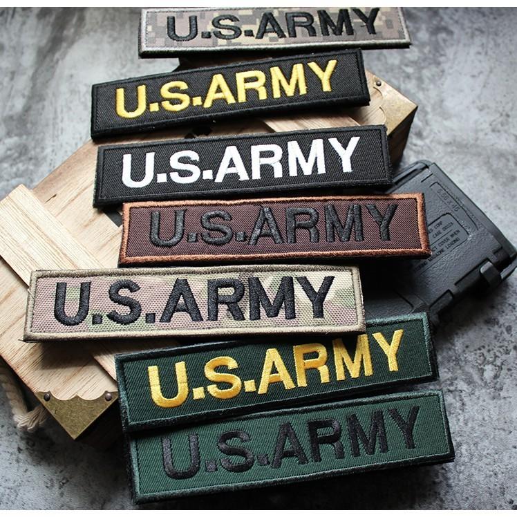 Patch_miếng dán velcro vải logo U.S.Army_chiến thuật