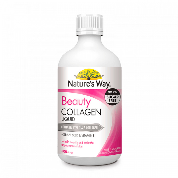 Collagen Thủy Phân Dạng Nước Nature's Way Beauty Liquid Bổ Sung Dưỡng Chất Chăm Sóc Làn Da Trắng Sáng 500ml