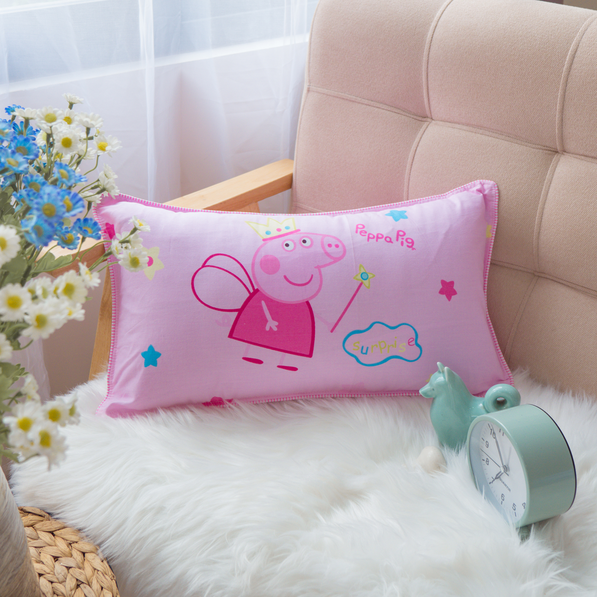 Gối Cotton Hoạt Hình Dễ Thương 30x50cm cho trẻ