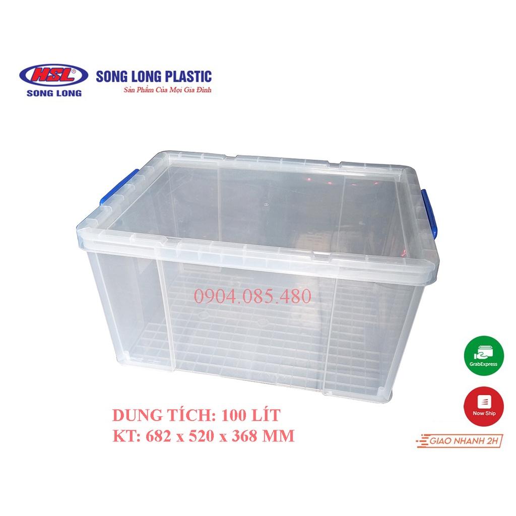 Thùng nhựa chữ nhật 2555-4 100 lít