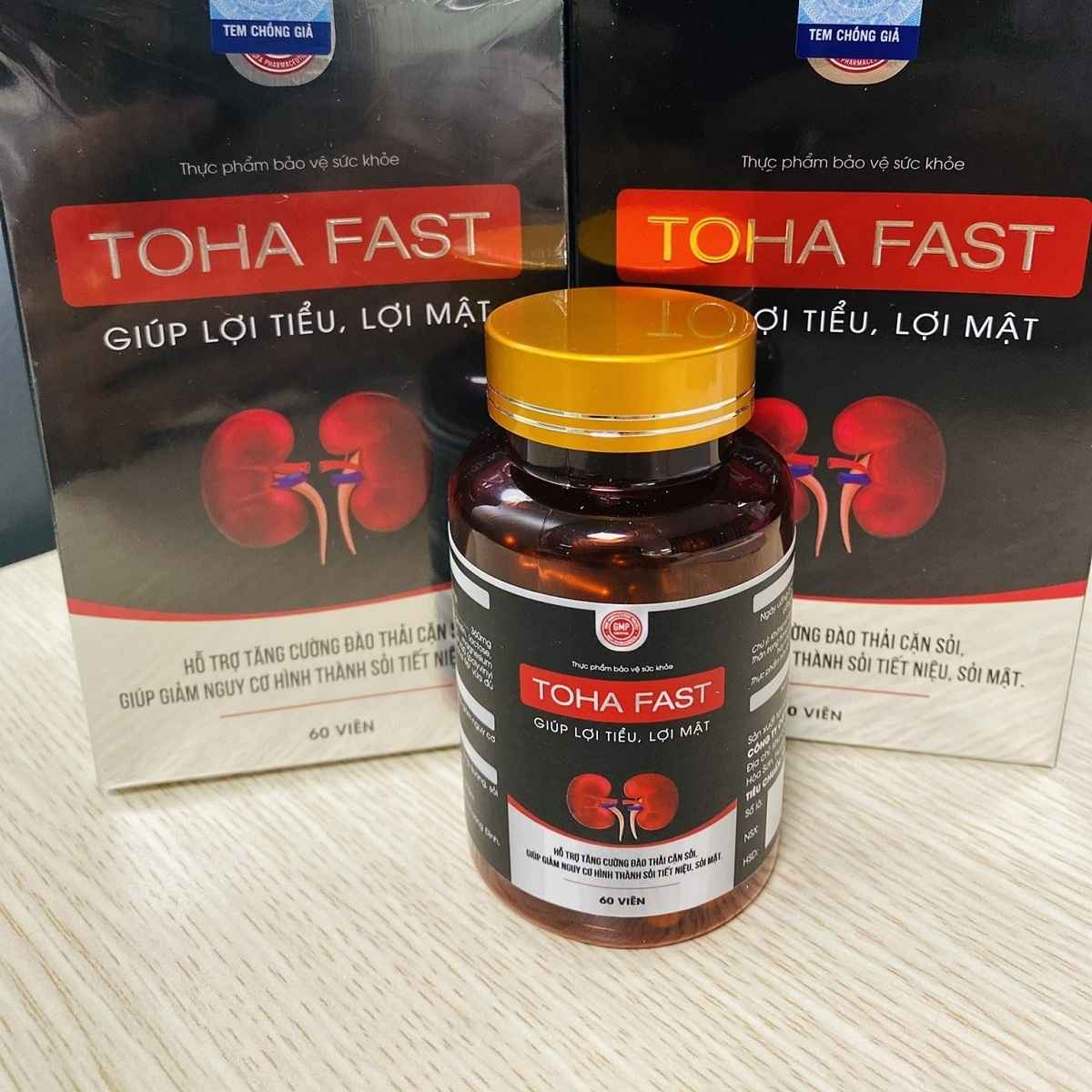 Viên Uống Toha Fast Giúp Lợi Tiểu,Lợi Mật,Hỗ Trợ Tăng Cường Đào Thải Sỏi Cặn(Hộp 60v)