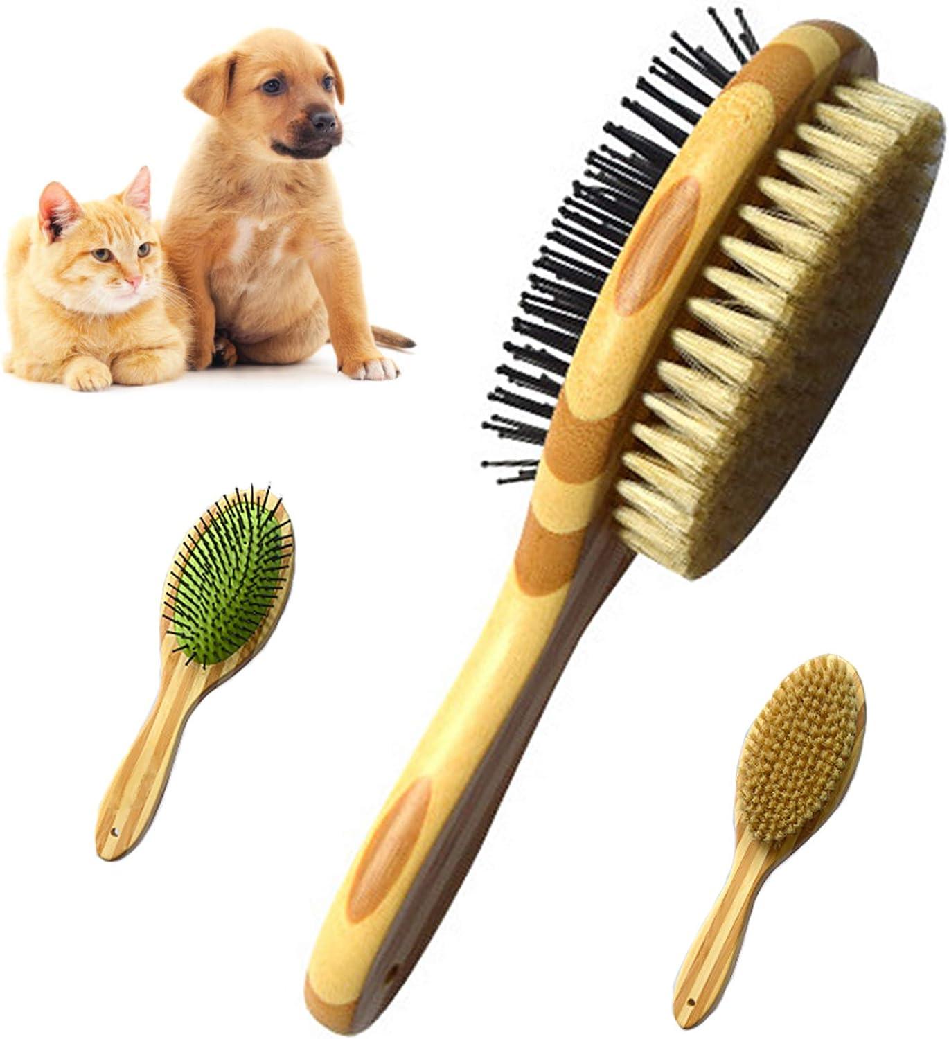 Bàn chải chải lông cho chó mèo bằng cao su massage hai mặt, Bàn chải cho chó/mèo, Thích hợp cho thú cưng có lông ngắn, trung bình và dài