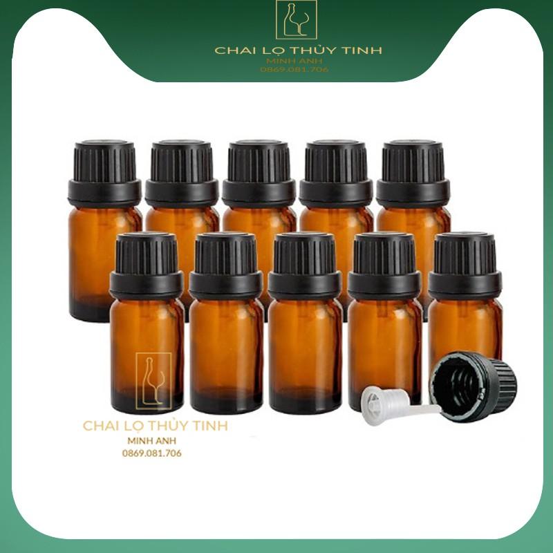 Lọ thủy tinh nâu nắp nhựa - - 5ml 10ml 15ml 20ml 30ml 50ml 100ml