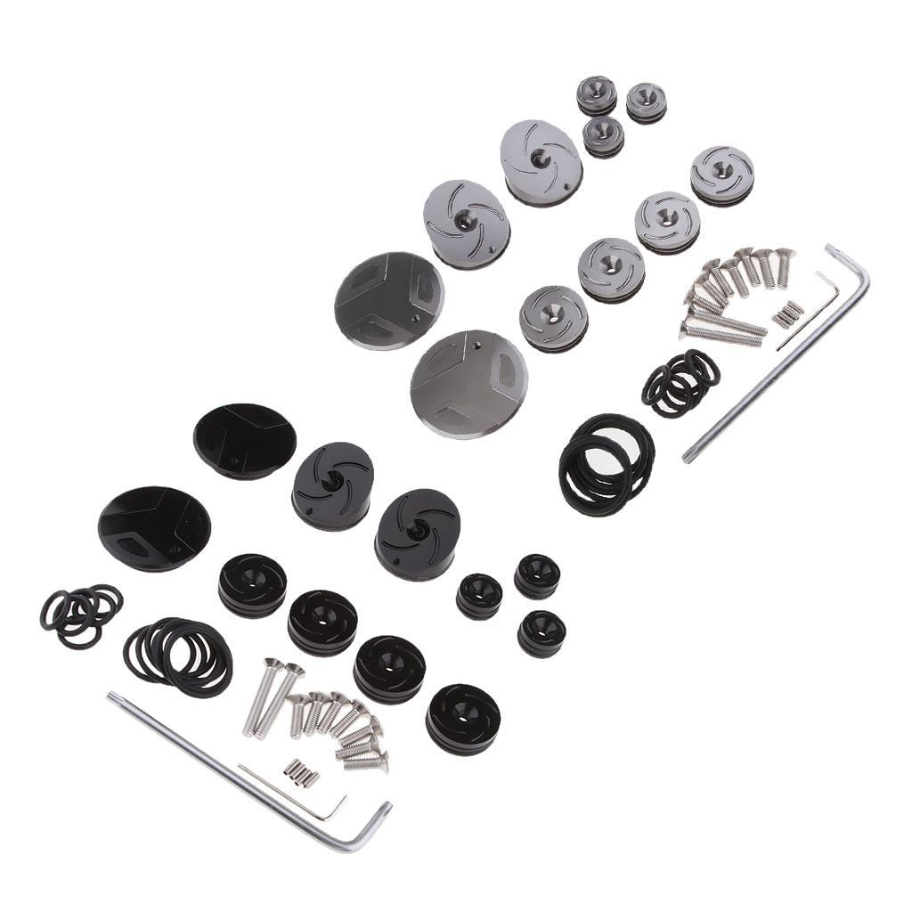 Motorcycle Frame Hole Cover Caps Set for 2014-2017