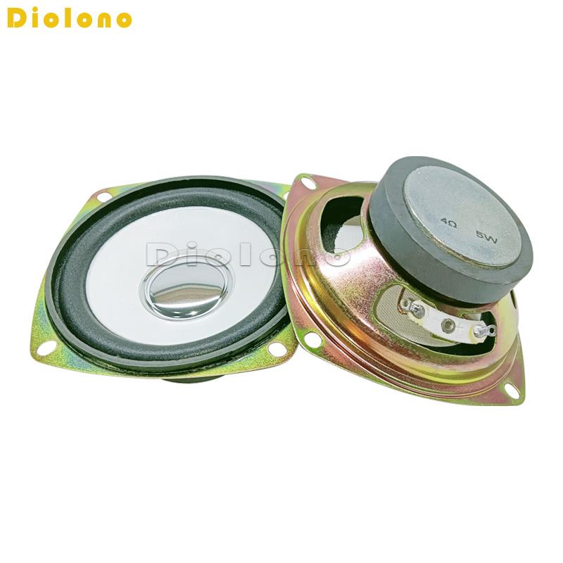 Loa âm thanh 4Ohm 5W Loa 3 inch 78MM Nhãn vàng 45CM Chiều cao từ tính bên ngoài 31mm Phụ kiện âm thanh DIY Màu sắc: Loa 10 chiếc