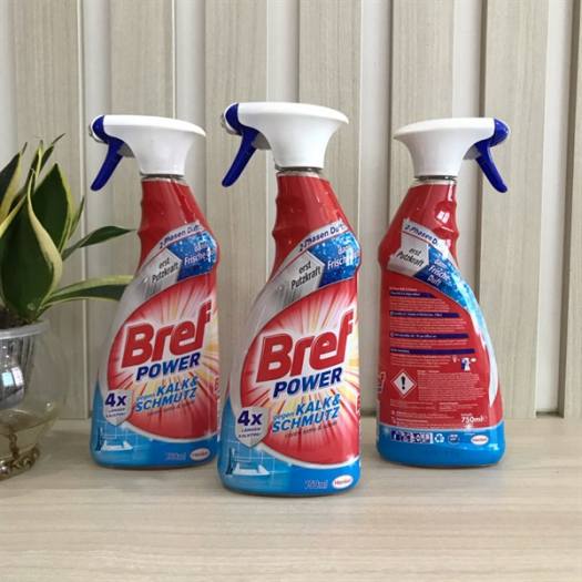 Bộ 3 chai Tẩy rửa đa năng Bref Power Kalk & Schmutz 750ml - Đức