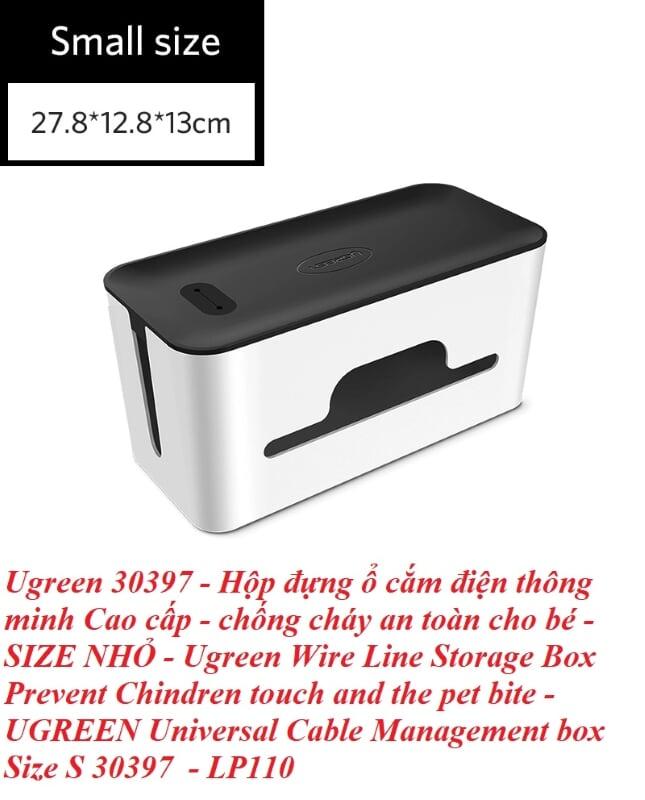 Ugreen UG30397LP110TK Size S 27X12X13CM Màu Trắng Hộp đựng ổ cắm điện tiện lợi - HÀNG CHÍNH HÃNG