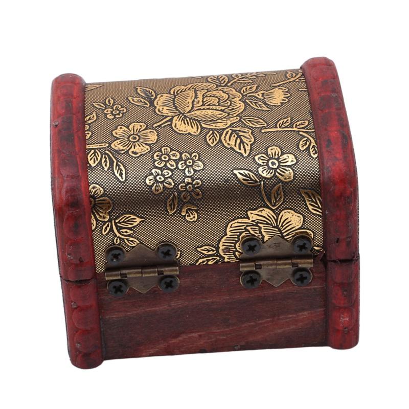Hộp Gỗ Đựng Trang Sức Hình Hoa Anh Đào Phong Cách Retro