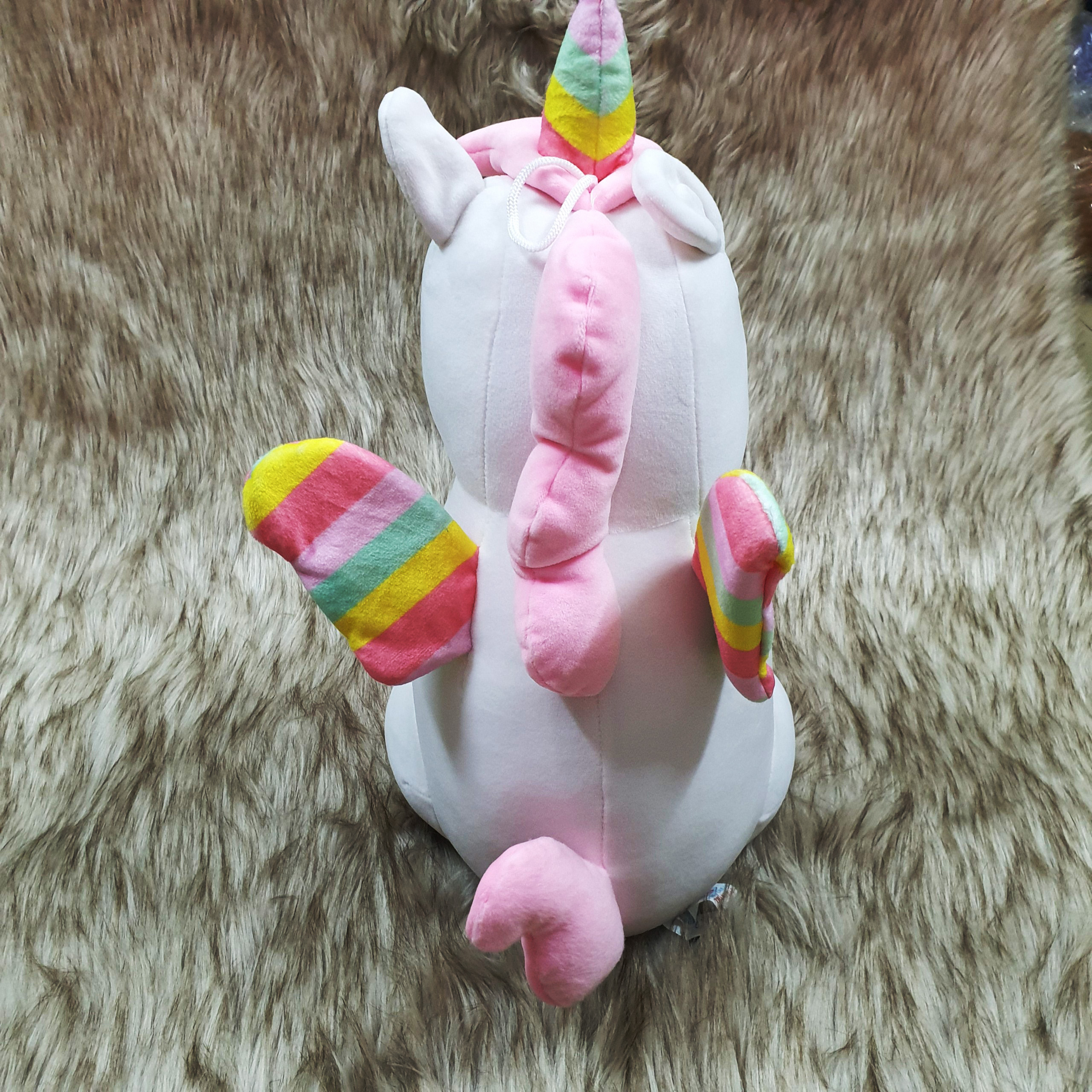 Thú nhồi bông kỳ lân unicorn size 40cm màu trắng