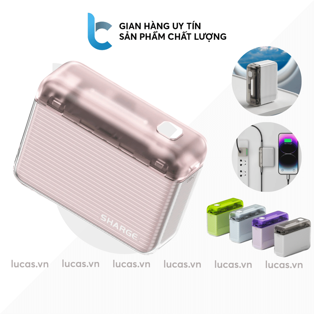 Pin/ Sạc Dự Phòng Shargeek Flow Mini 10000mAh - Hàng Chính Hãng