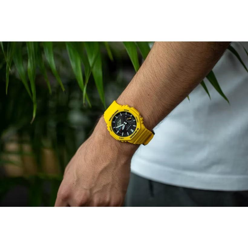 Đồng Hồ Nam Dây Nhựa Casio G-Shock GA-B2100C-9ADR Chính Hãng - Pin Năng Lượng Mặt Trời - GA-B2100C-9A Bluetooth