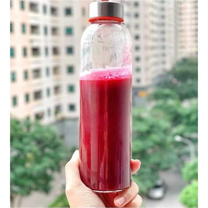 Chai đựng nước thủy tinh 300ml - Nắp Thiếc vặn có dây treo - bình thuỷ tinh đựng trà sữa, nước ép, café, sinh tố, sữa tươi