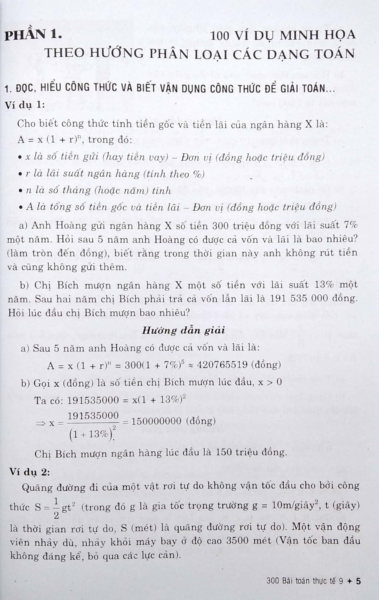 300 Bài Toán Thực Tế 9