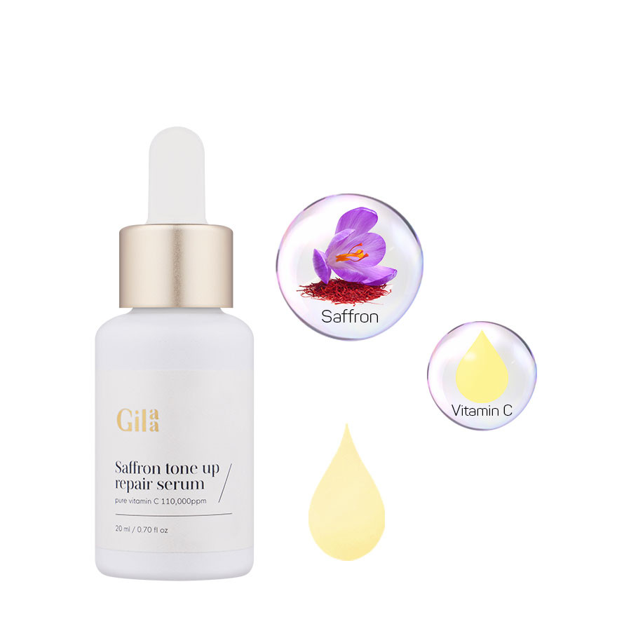 Tinh chất tươi siêu trắng sáng giúp làm trắng da Saffron Tone up Repair Serum